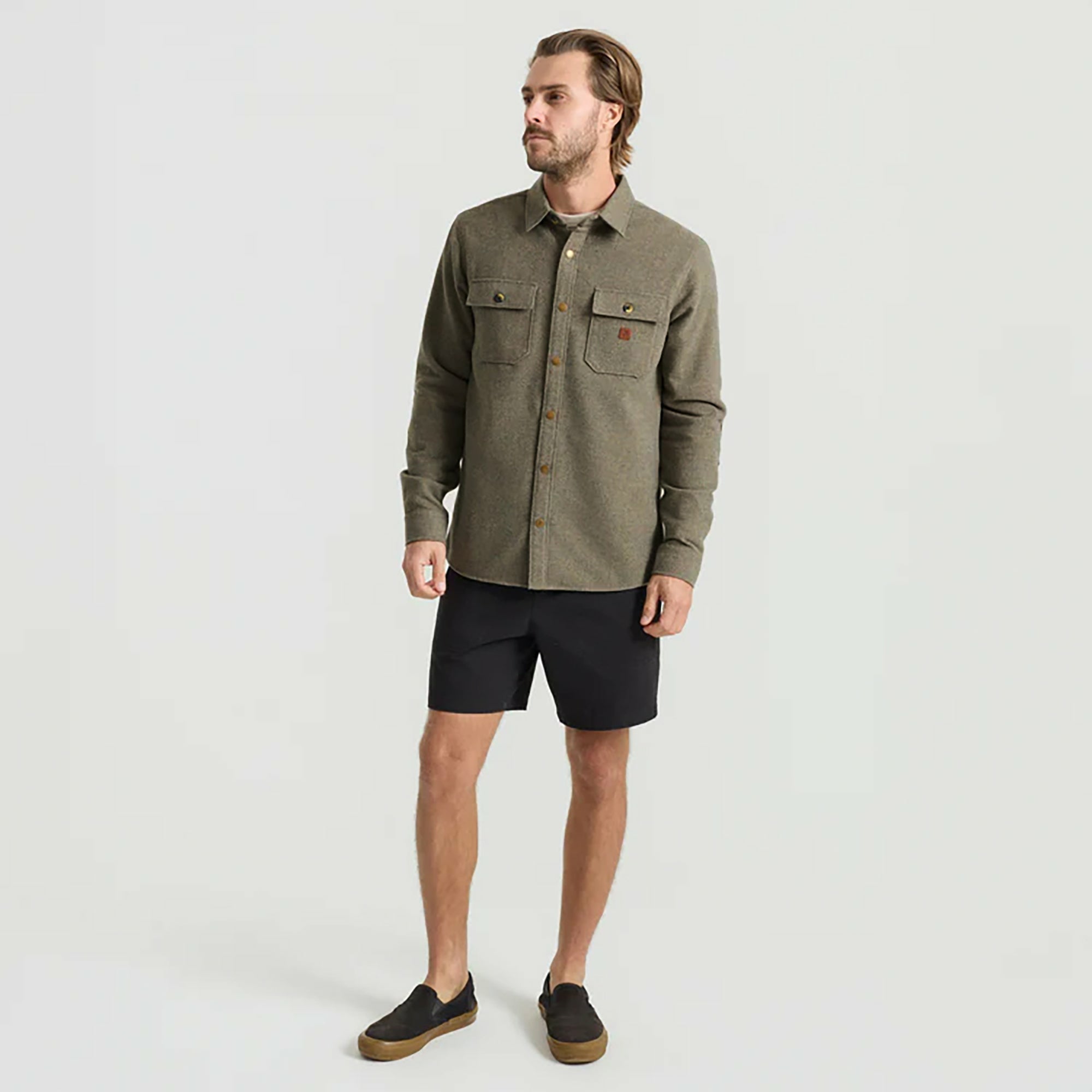 Roark Nordsman Flannel in Dusty Green - Men