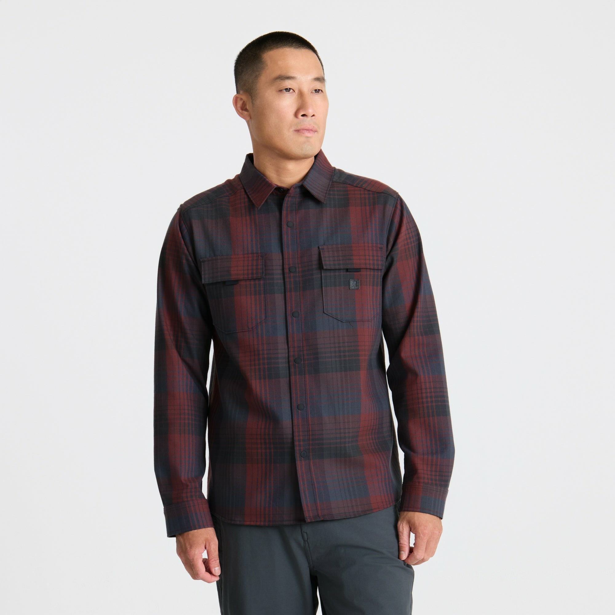 Roark Diablo Flannel in Sangria - Men