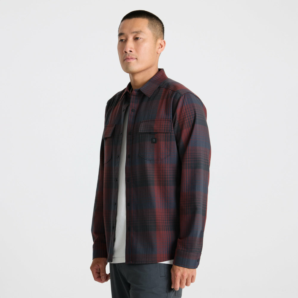 Roark Diablo Flannel in Sangria - Men