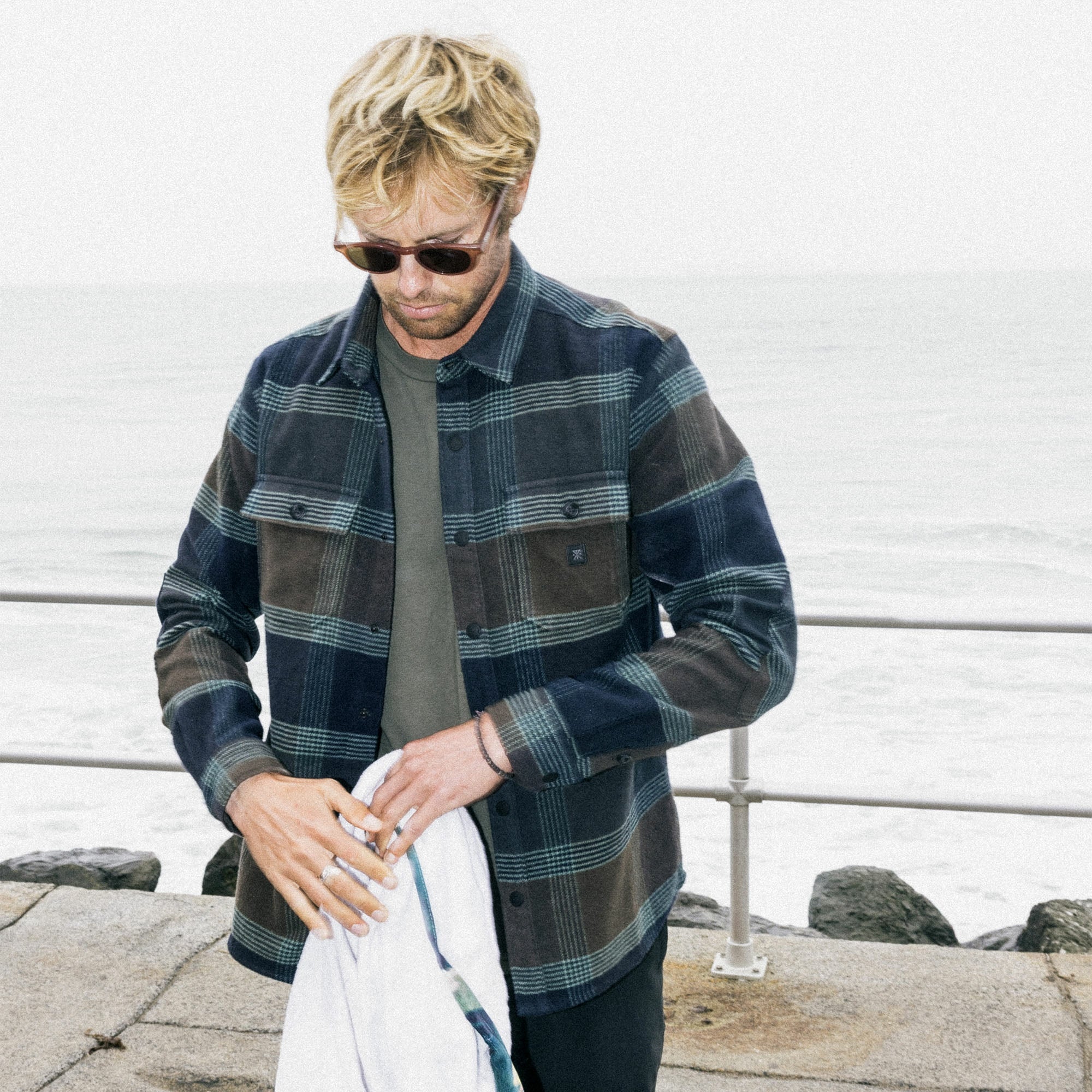 Roark Nordsman Flannel in Deep Navy - Men