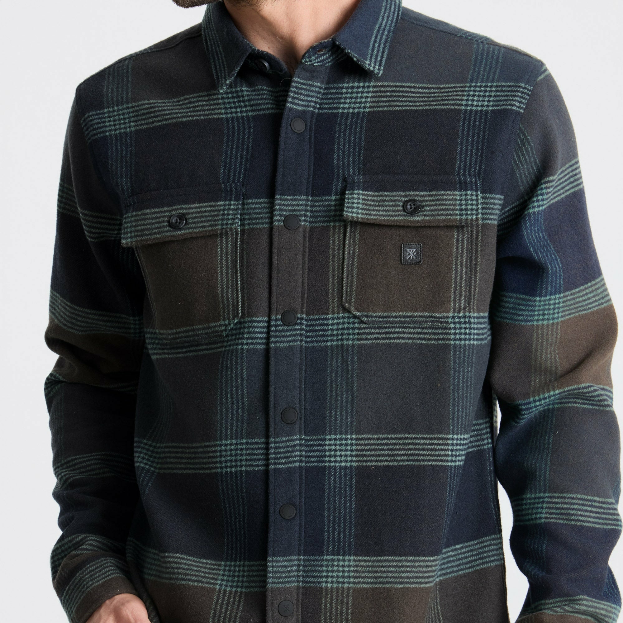 Roark Nordsman Flannel in Deep Navy - Men