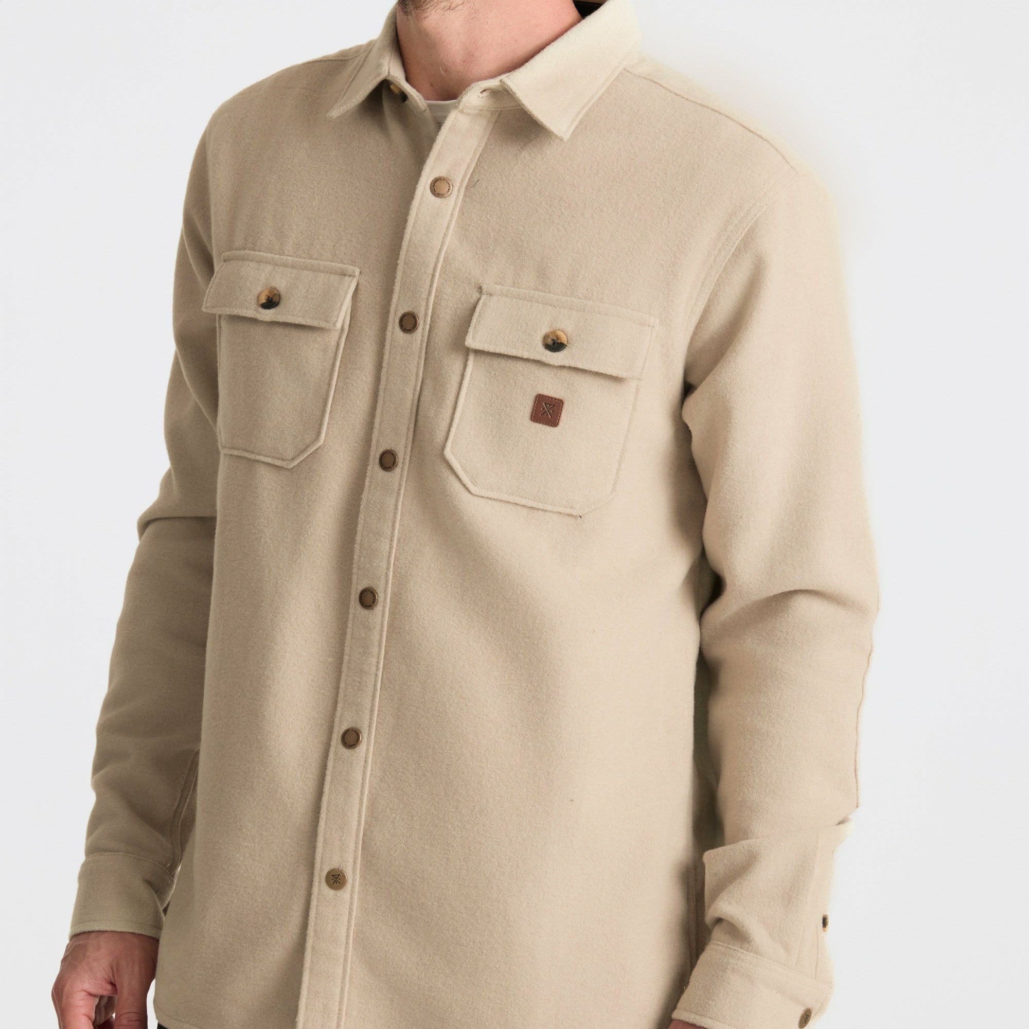 Roark Nordsman Flannel in Fossil - Men