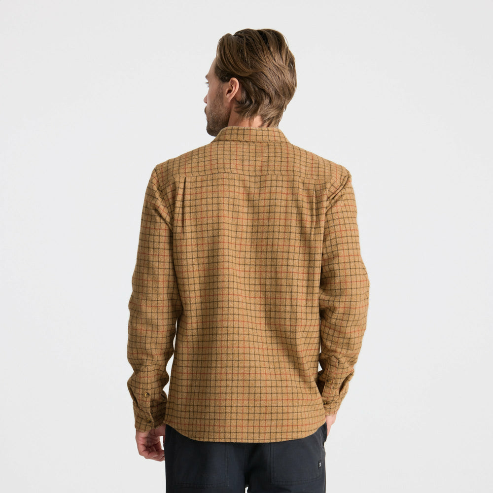 Roark Crossroads Organic Cotton Flannel in Khaki - Men