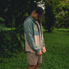 Roark Secondwind 3.0 Jacket in Slate Green/Tan - Men|Run / Active