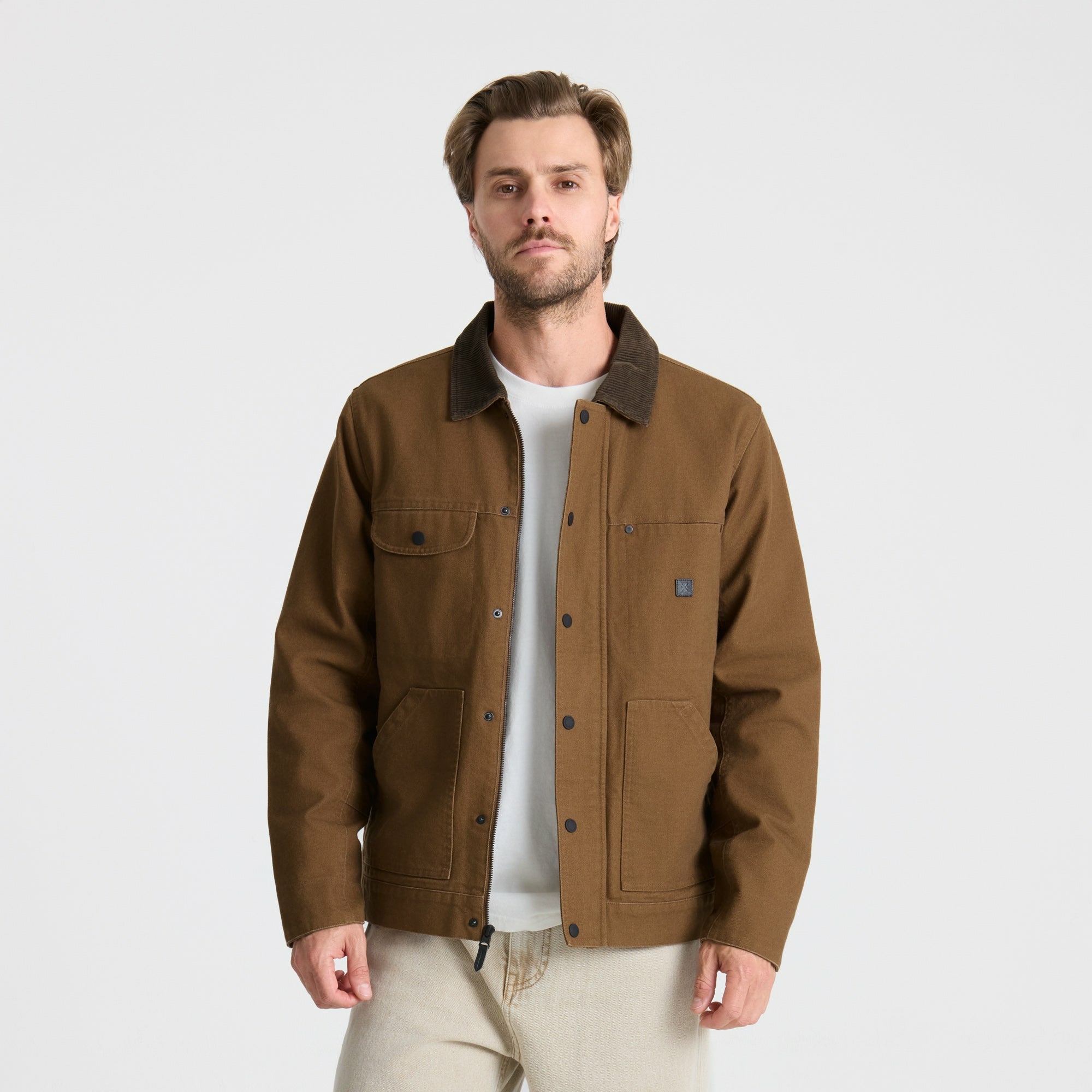 Roark Open Roads Waxed Canvas Jacket in Otter - Men