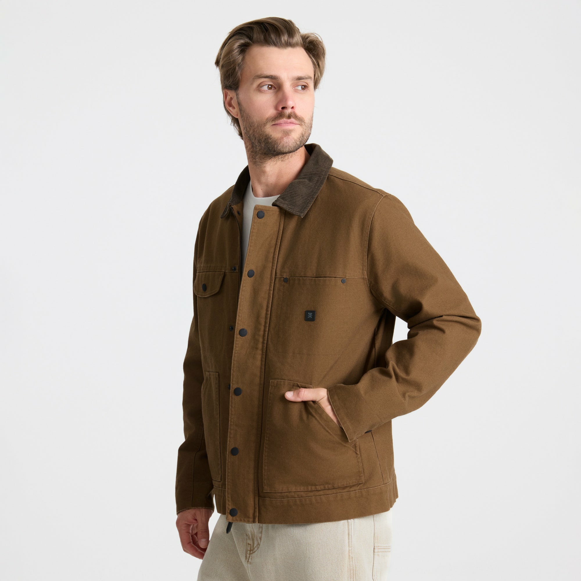 Roark Open Roads Waxed Canvas Jacket in Otter - Men
