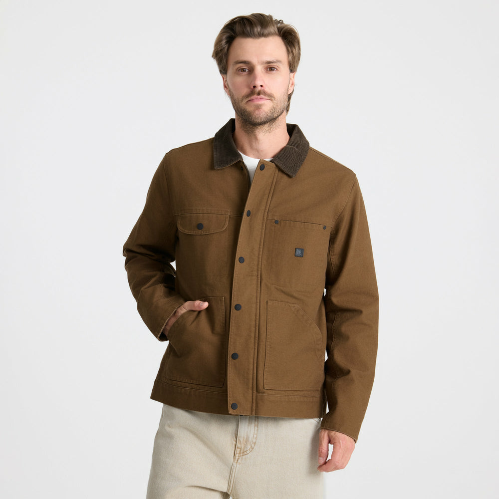 Roark Open Roads Waxed Canvas Jacket in Otter - Men