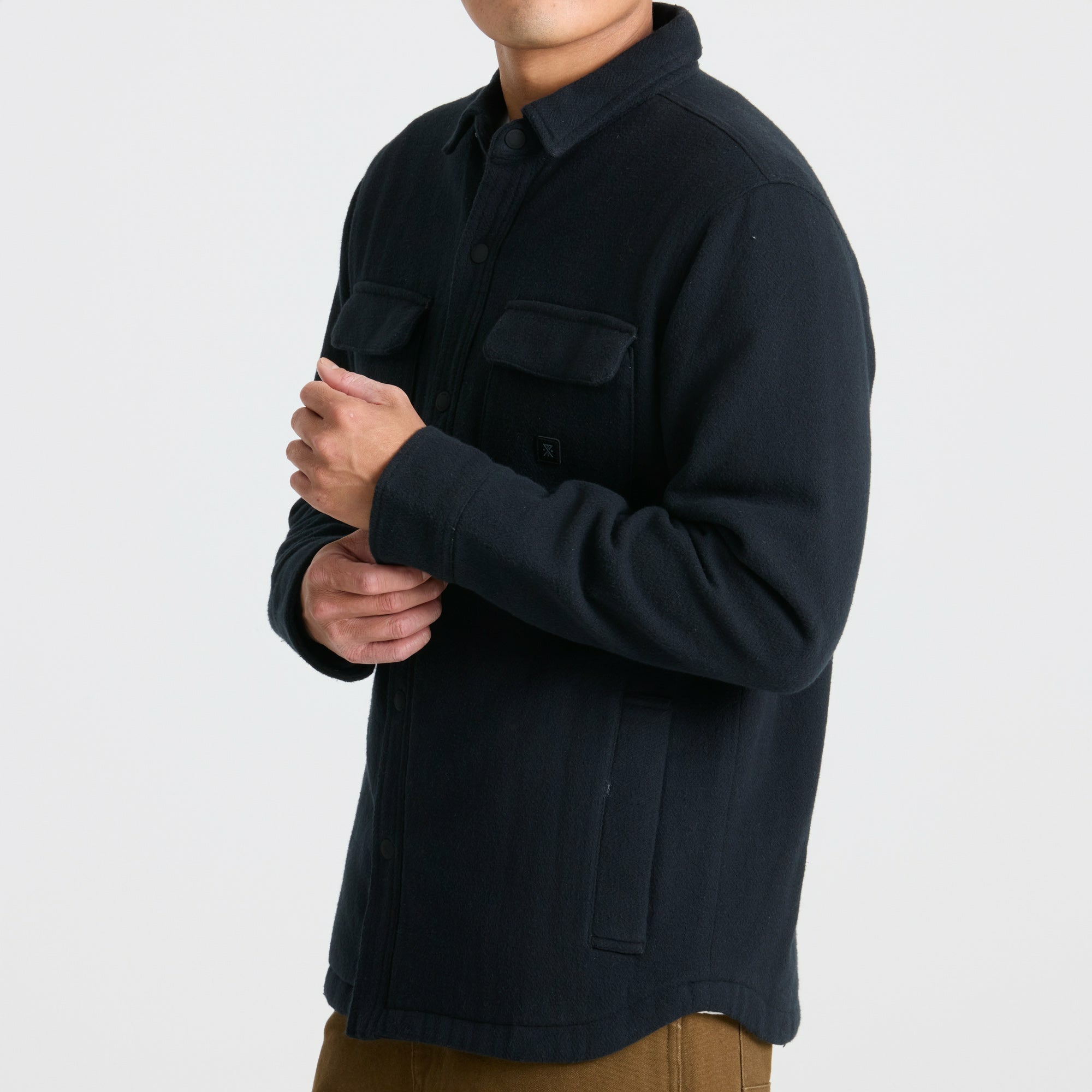 Roark Backwoods Overshirt Jacket in Black - Men