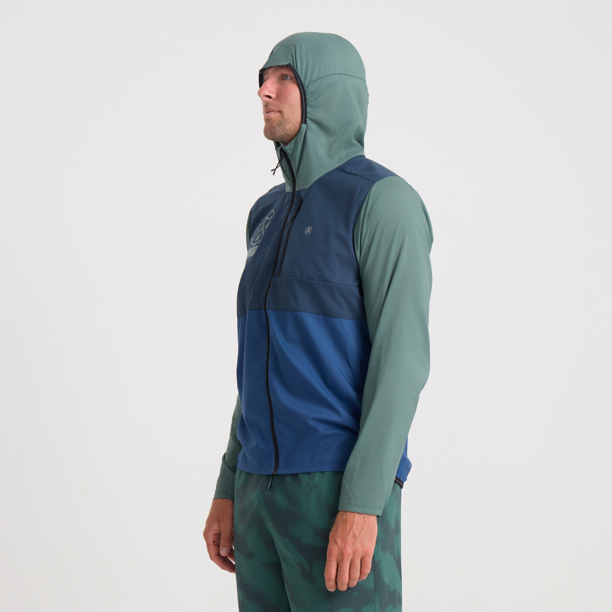 Roark Secondwind 3.0 Jacket in Slate Green/Blue - Men|Run / Active