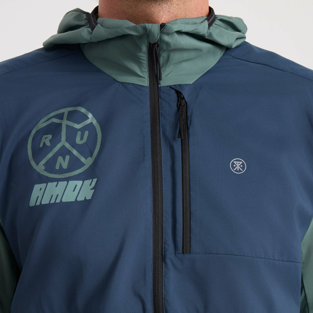 Roark Secondwind 3.0 Jacket in Slate Green/Blue - Men|Run / Active