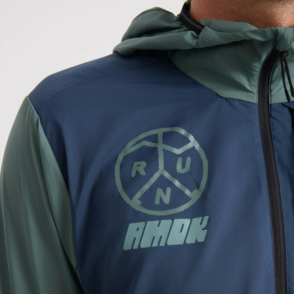 Roark Secondwind 3.0 Jacket in Slate Green/Blue - Men|Run / Active
