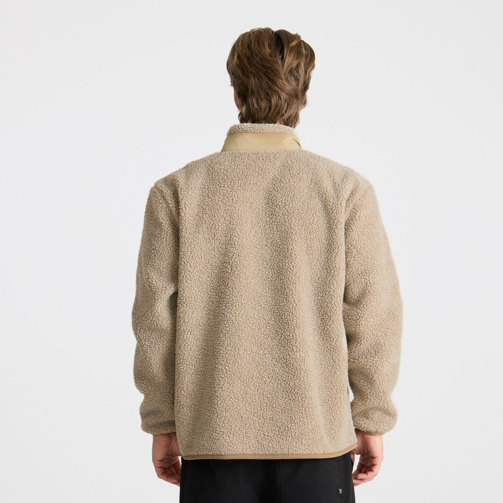 Roark Campover Fleece Zip Hoodie in Khaki - Men
