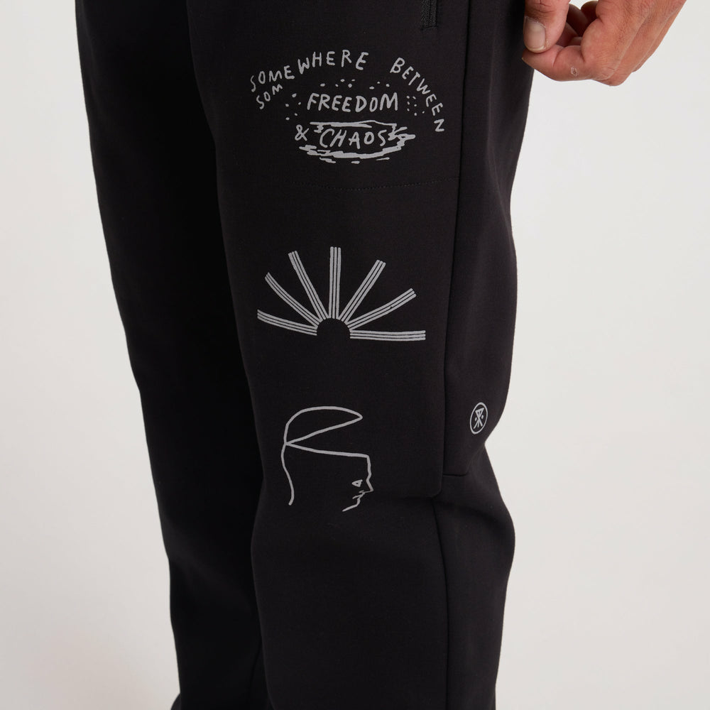 Roark El Morro Zip Fleece 2.0 Hoodie in Black - Men|Run / Active