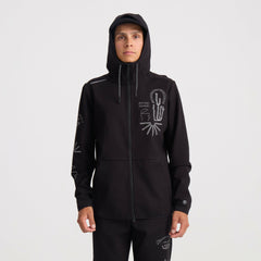 Roark El Morro Zip Fleece 2.0 Hoodie in Black - Men|Run / Active