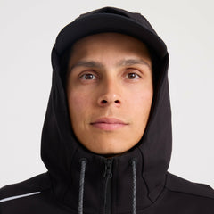 Roark El Morro Zip Fleece 2.0 Hoodie in Black - Men|Run / Active
