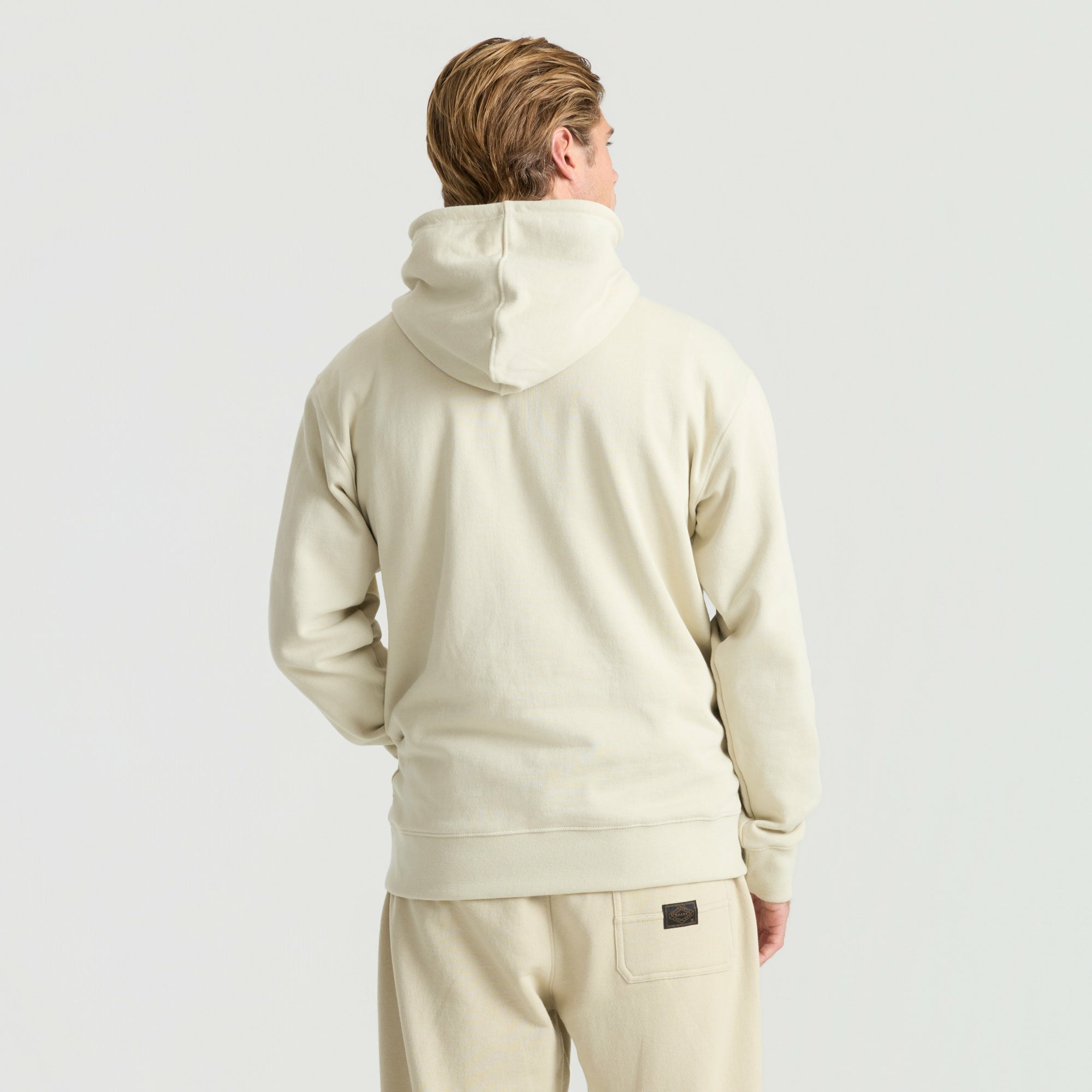 Roark Bolo Fleece Hoodie in Fossil - Men