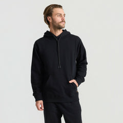 Roark Bolo Fleece Hoodie in Black - Men