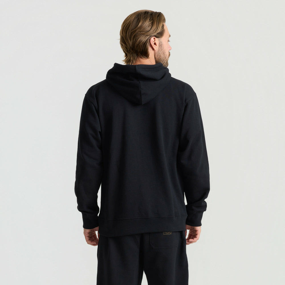 Roark Bolo Fleece Hoodie in Black - Men