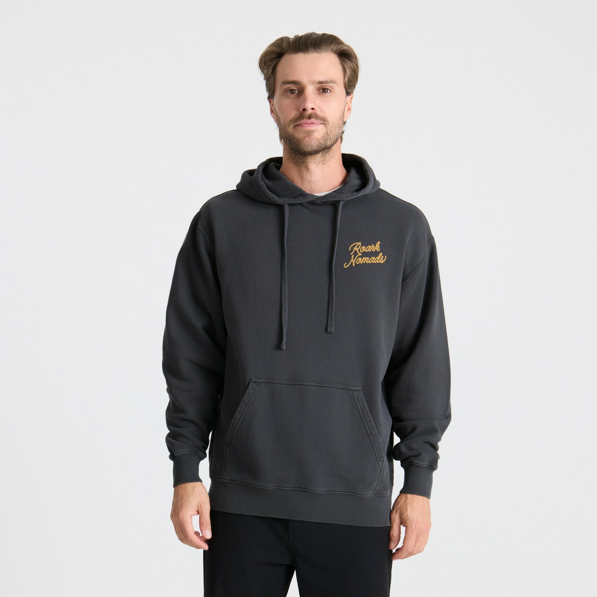Roark Nomads Badge Fleece in Onyx - Men