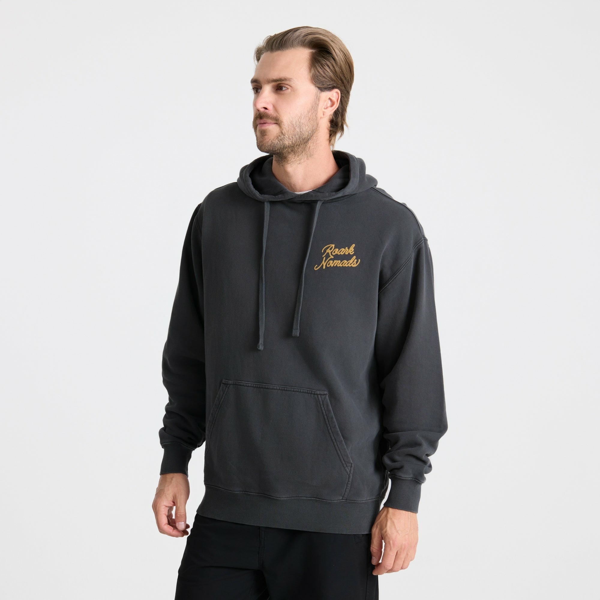 Roark Nomads Badge Fleece in Onyx - Men