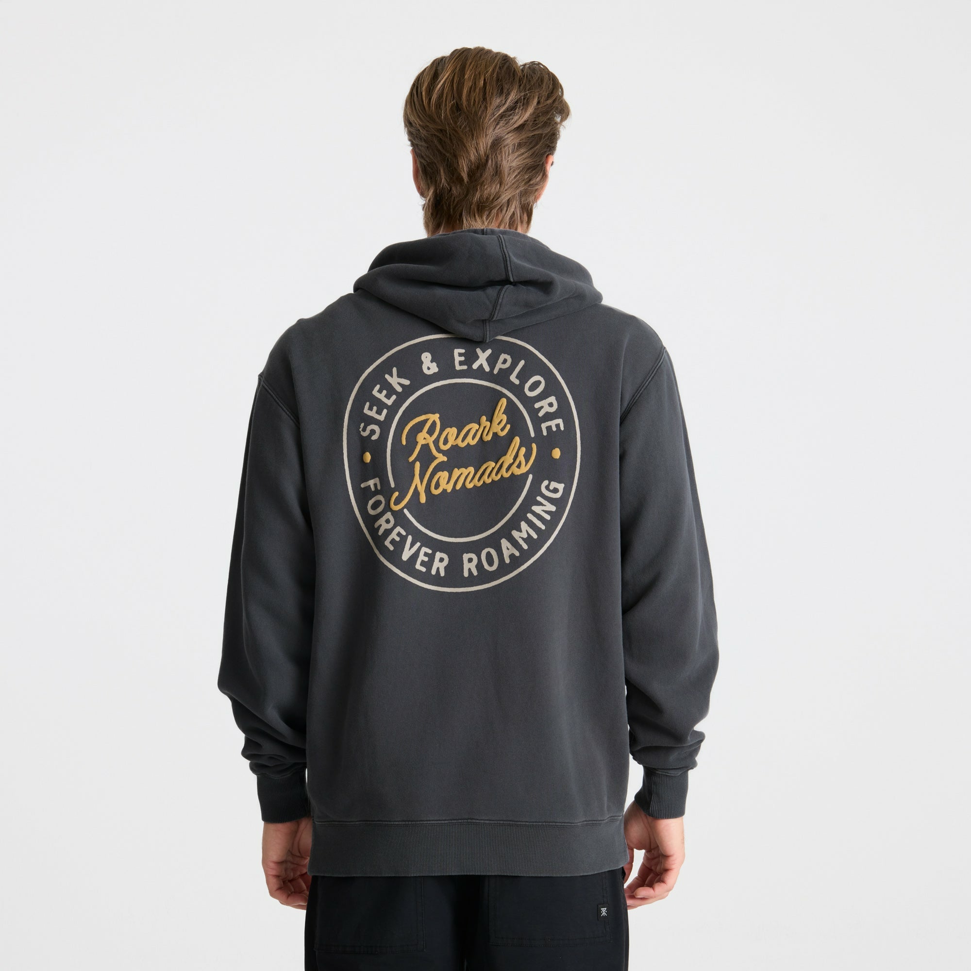 Roark Nomads Badge Fleece in Onyx - Men
