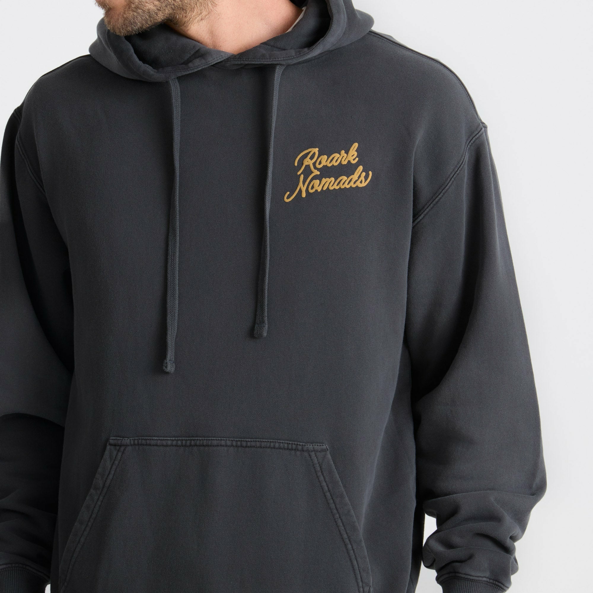 Roark Nomads Badge Fleece in Onyx - Men