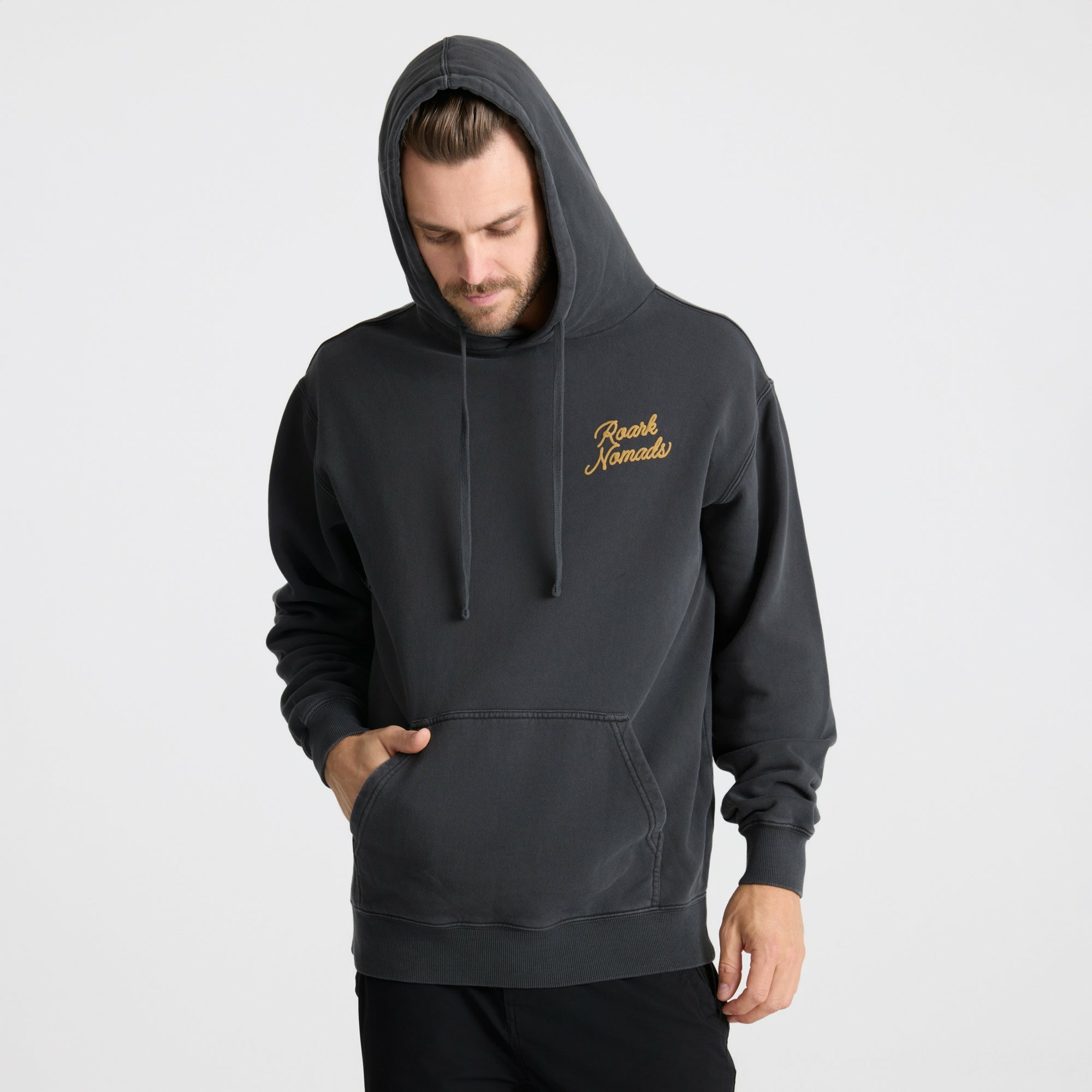 Roark Nomads Badge Fleece in Onyx - Men