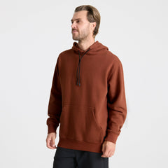 Roark Bolo Fleece Hoodie in Red Clay - Men