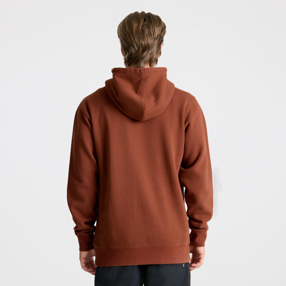 Roark Bolo Fleece Hoodie in Red Clay - Men