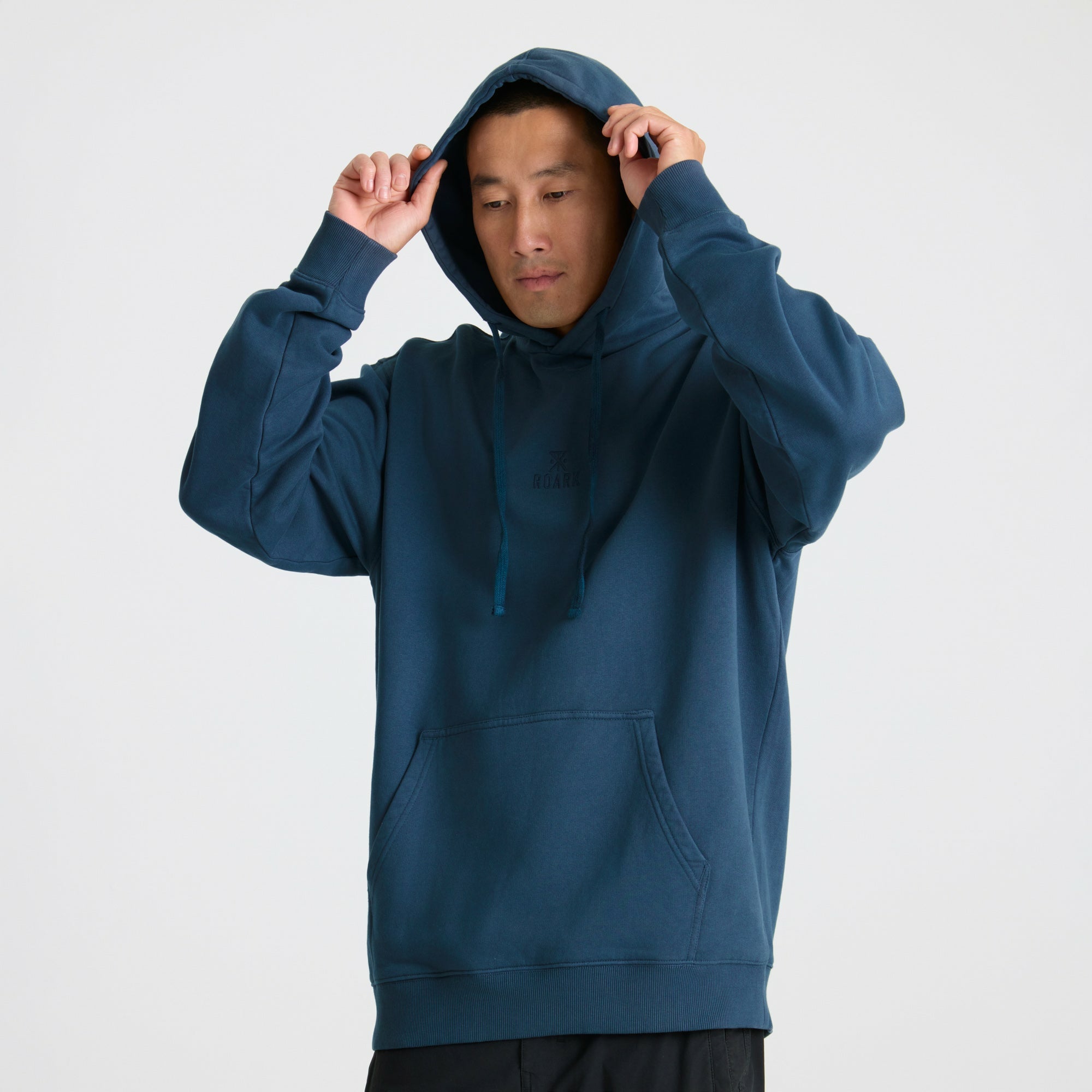 Roark Safe Camp Embroidery Fleece in Navy - Men