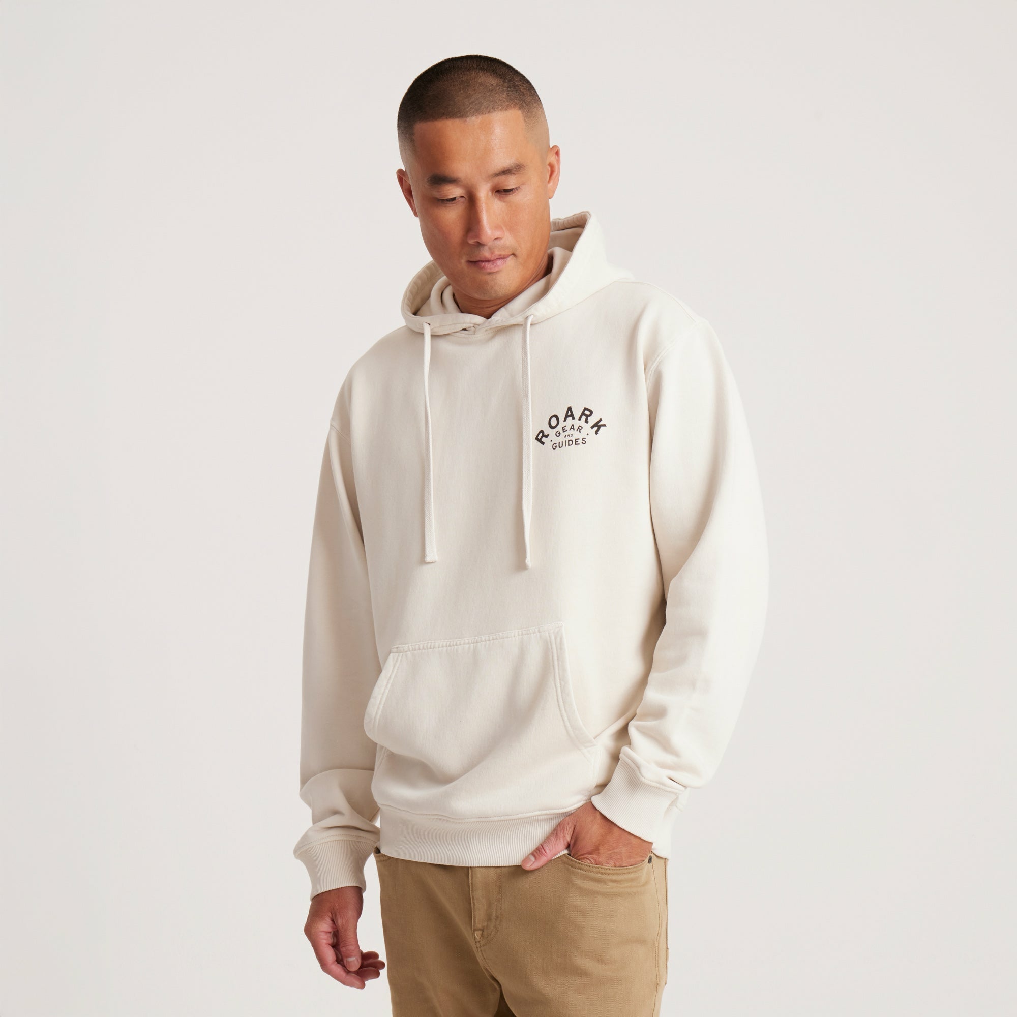 Roark Gear And Guides Hoodie in Bone - Men