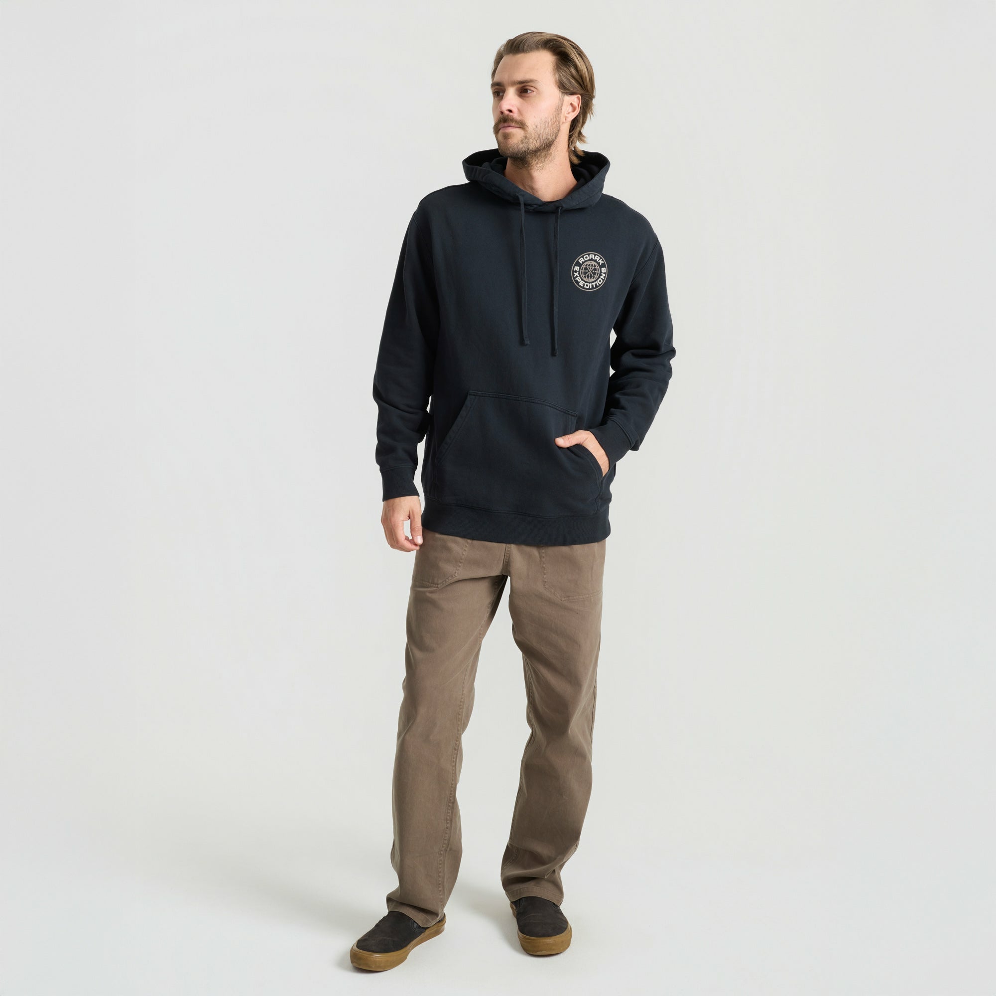 Roark Going Global Hoodie in Black - Men