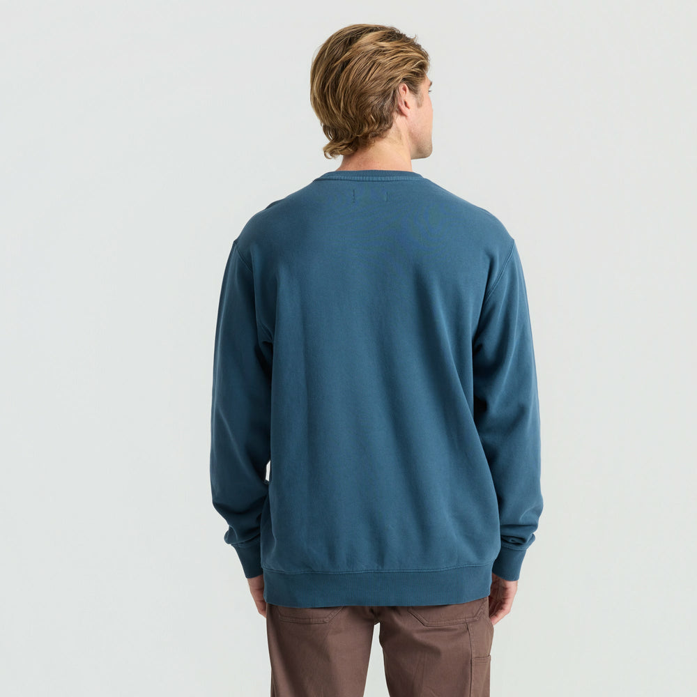 Roark Safe Camp Embroidery Crew in Navy - Men