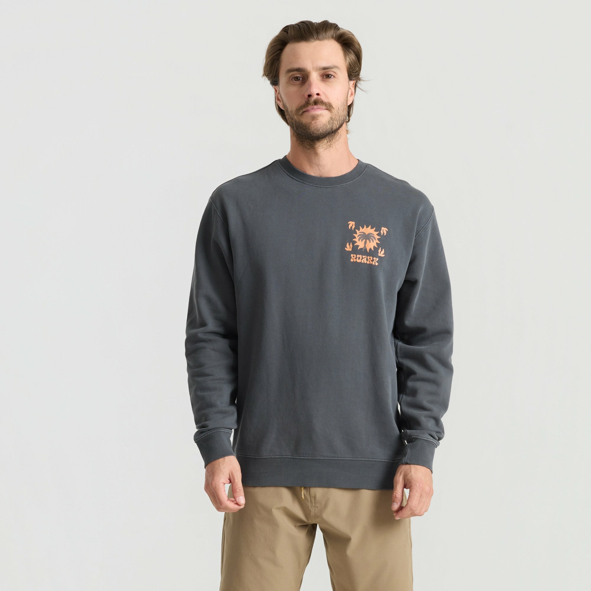 Roark Palm Crew in Onyx - Men