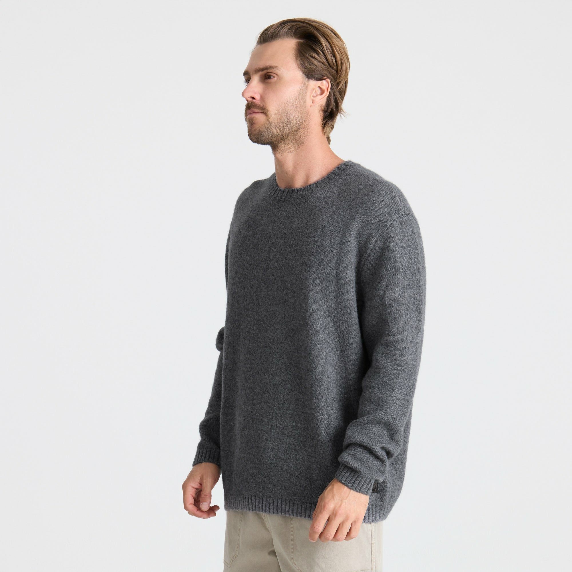 Roark Nordsman Wool Sweater in Charcoal - Men