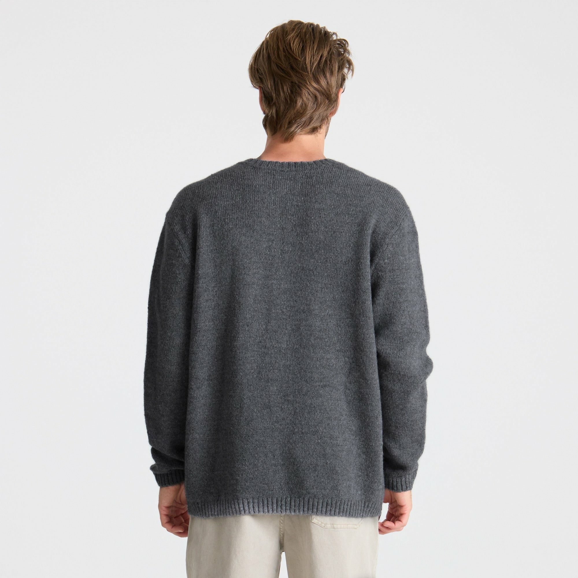Roark Nordsman Wool Sweater in Charcoal - Men