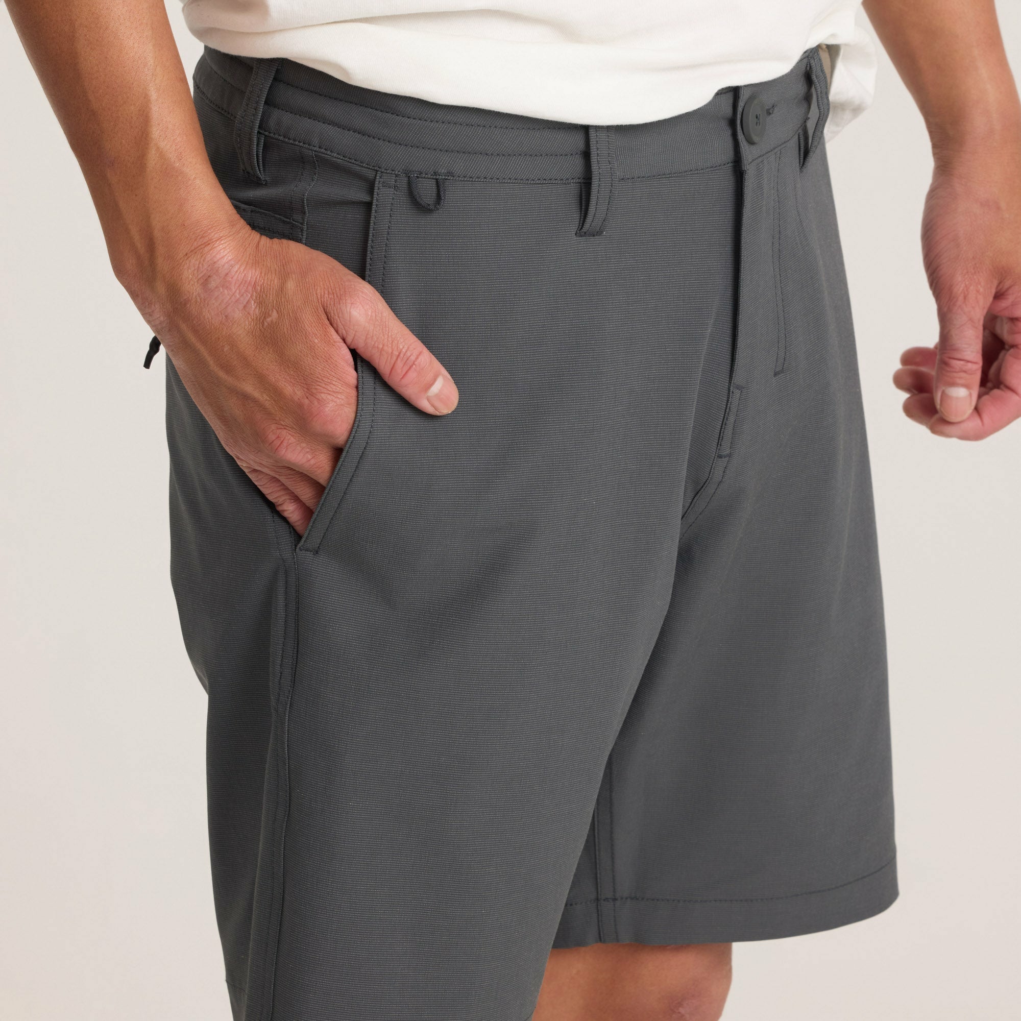 Roark Hytide Hybrid Shorts in Charcoal - Men