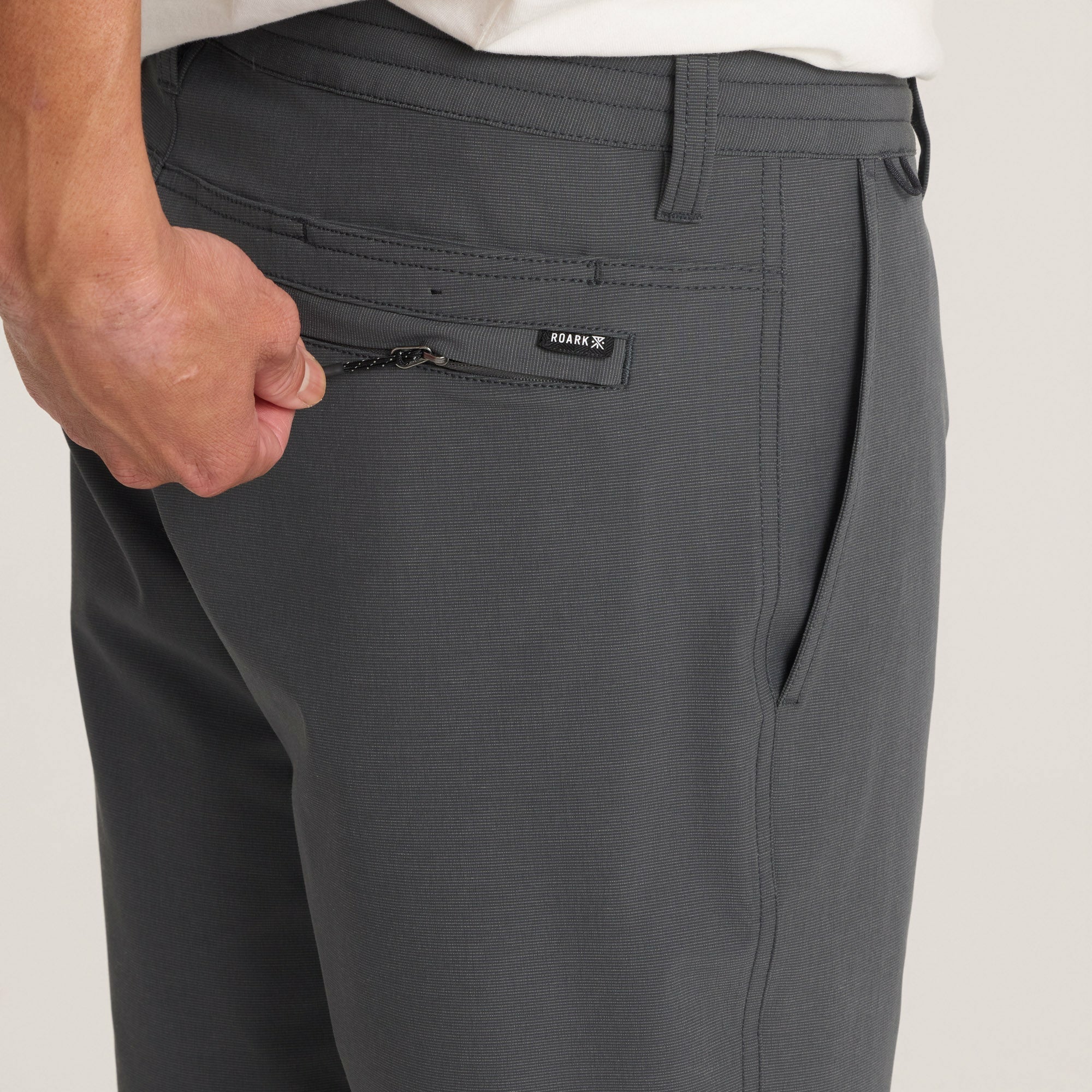 Roark Hytide Hybrid Shorts in Charcoal - Men