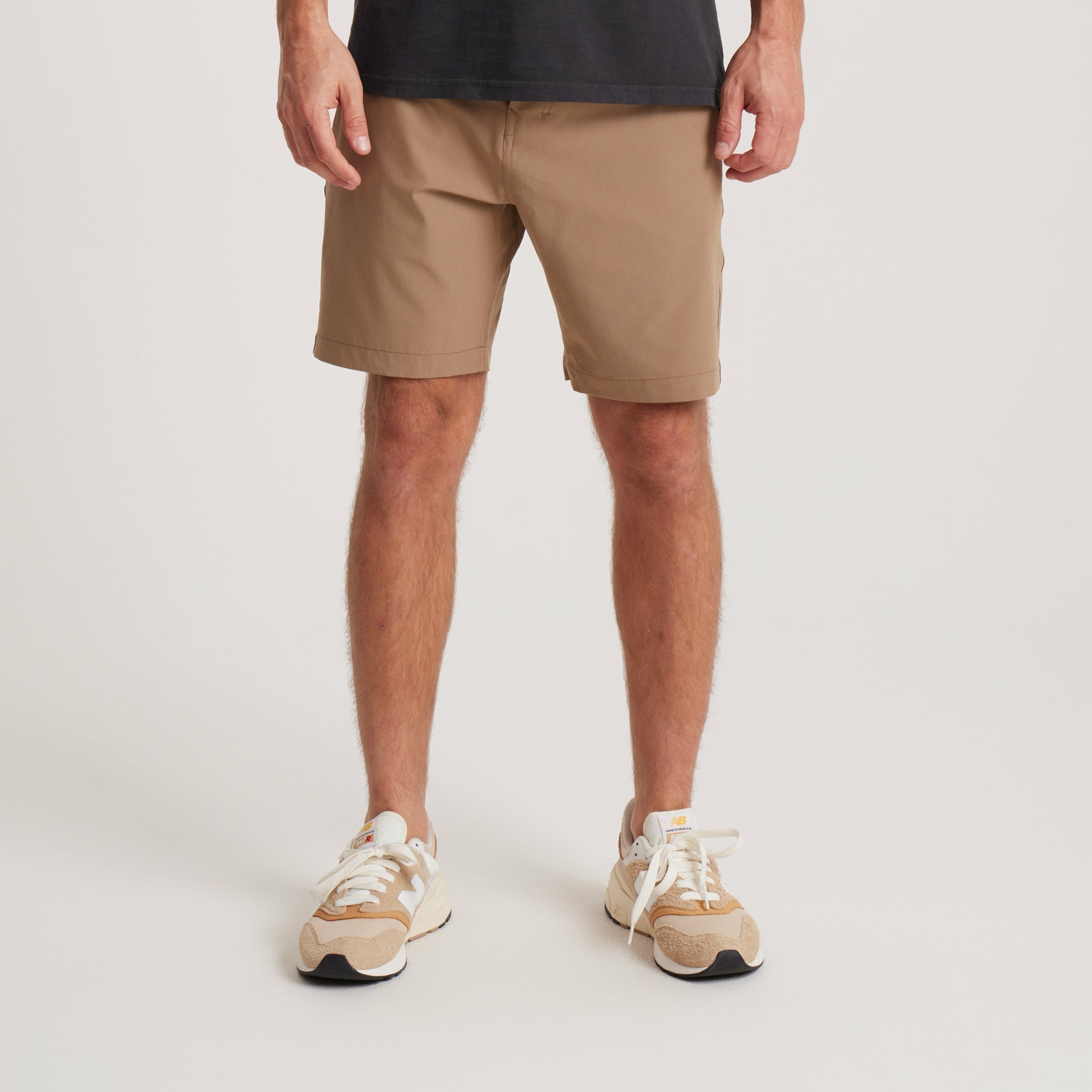 Roark Hytide Hybrid Shorts in Dark Khaki - Men