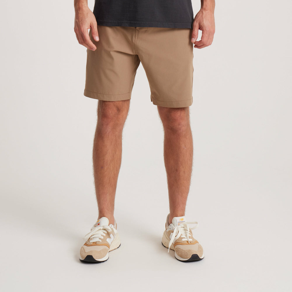 Roark Hytide Hybrid Shorts in Dark Khaki - Men