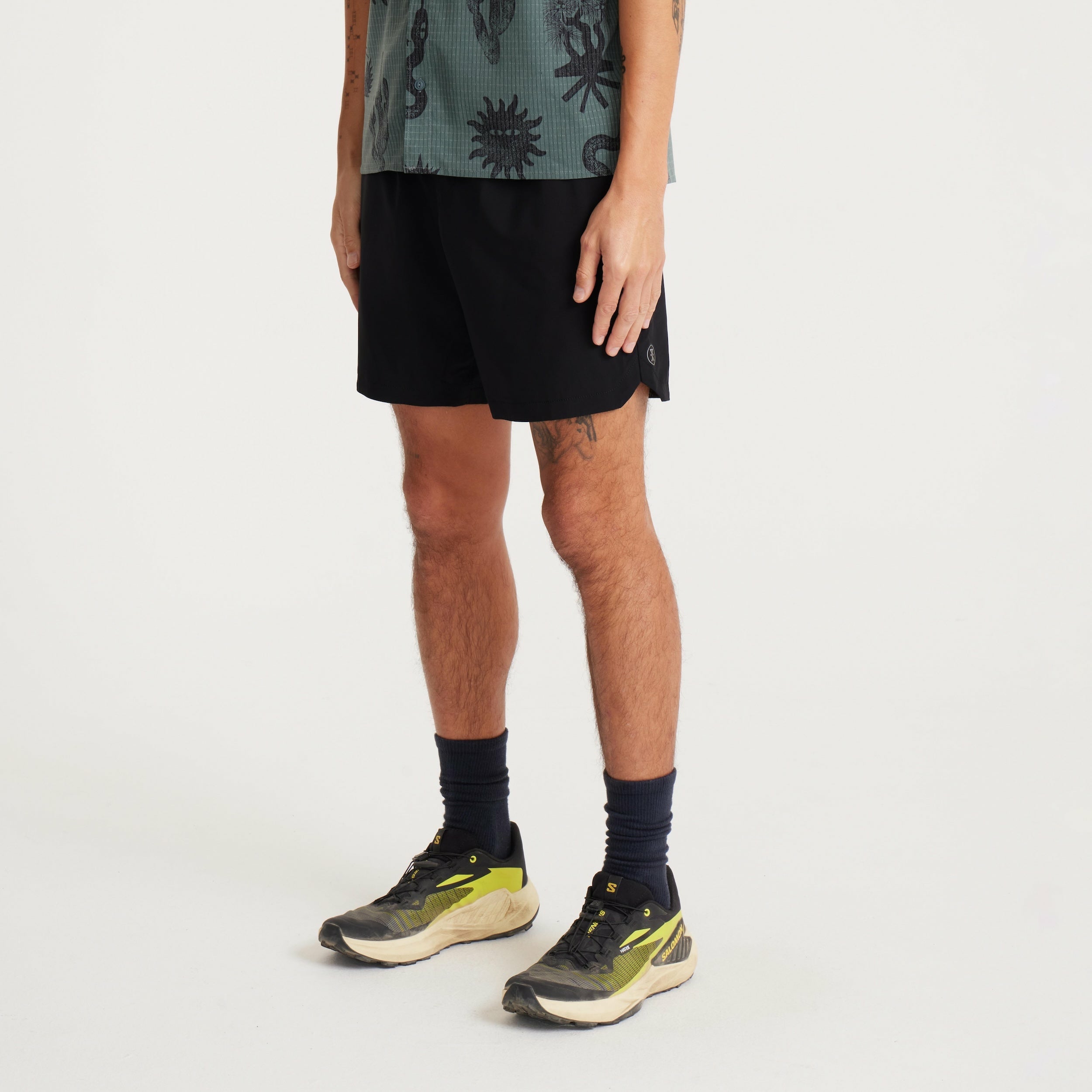 Roark Serrano Active Stretch Shorts in Black - Men|Run / Active