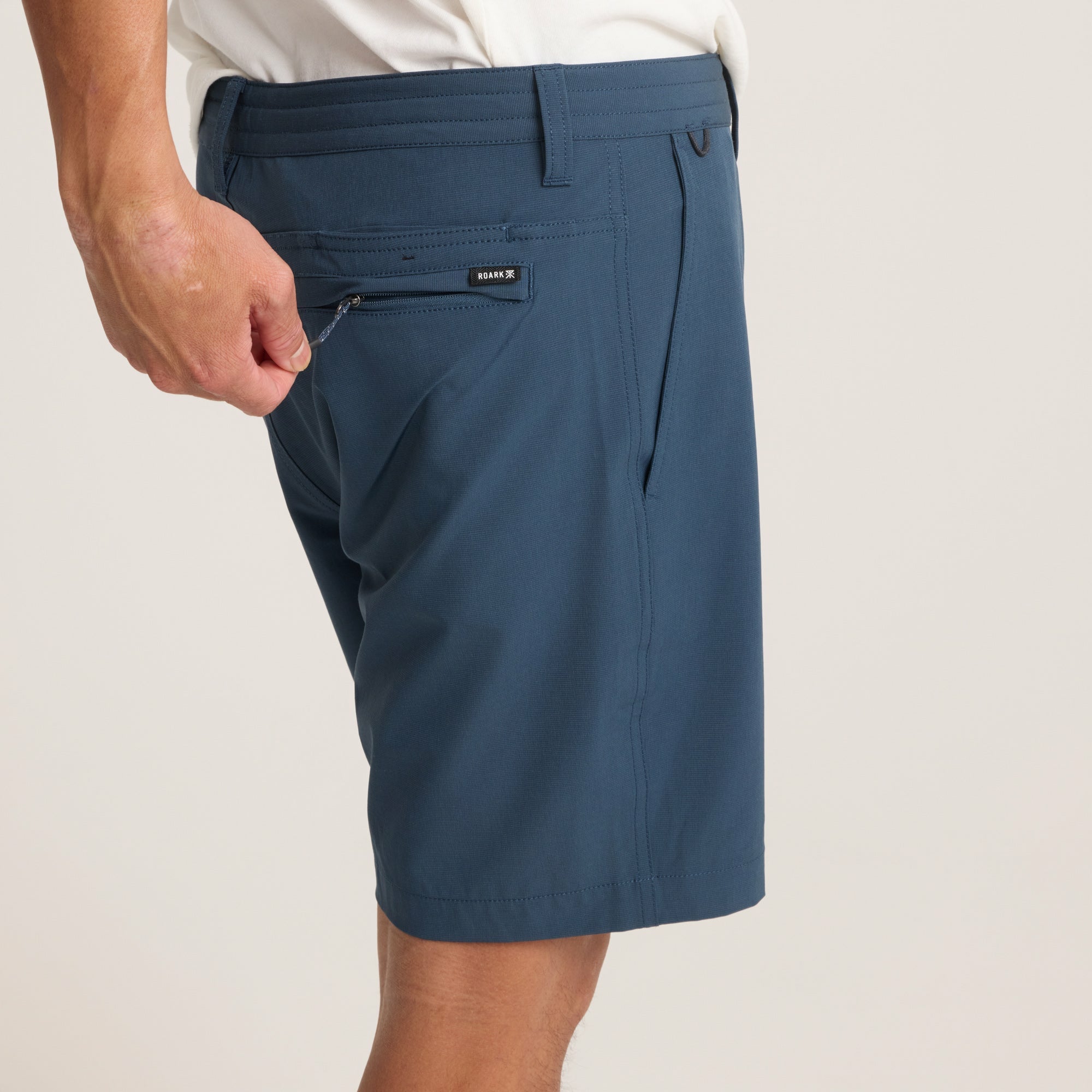 Roark Hytide Hybrid Shorts in Navy - Men