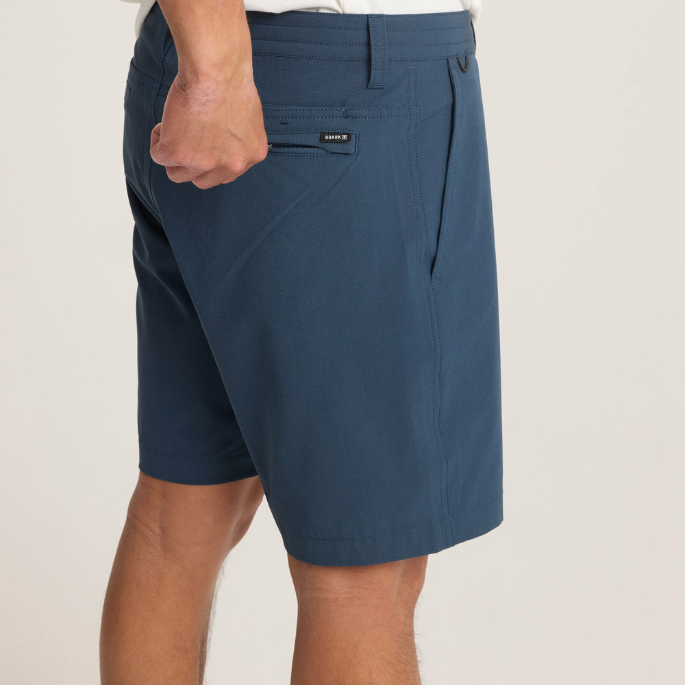 Roark Hytide Hybrid Shorts in Navy - Men