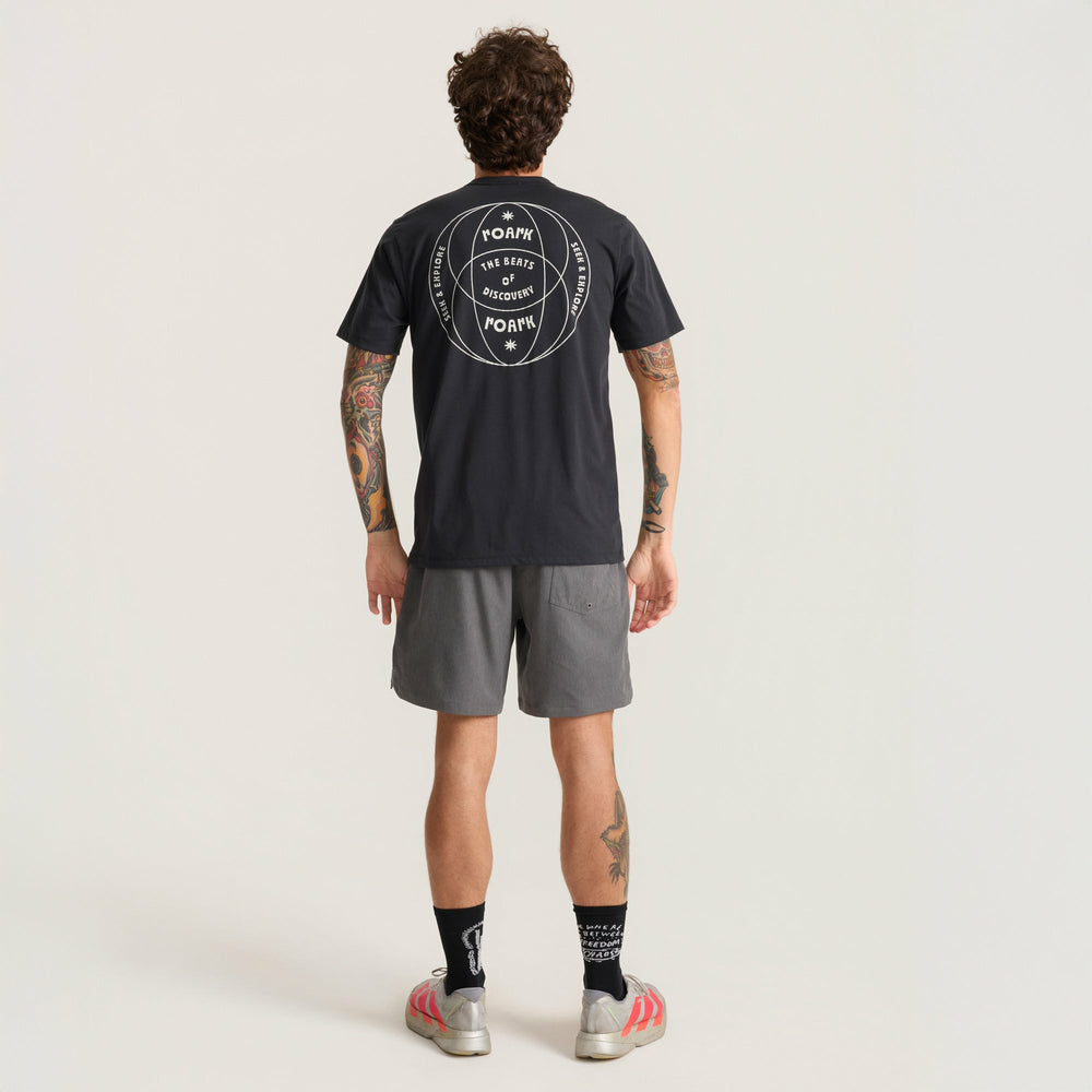 Roark Serrano 7" Active Stretch Shorts in Charcoal Heather - Men|Run / Active