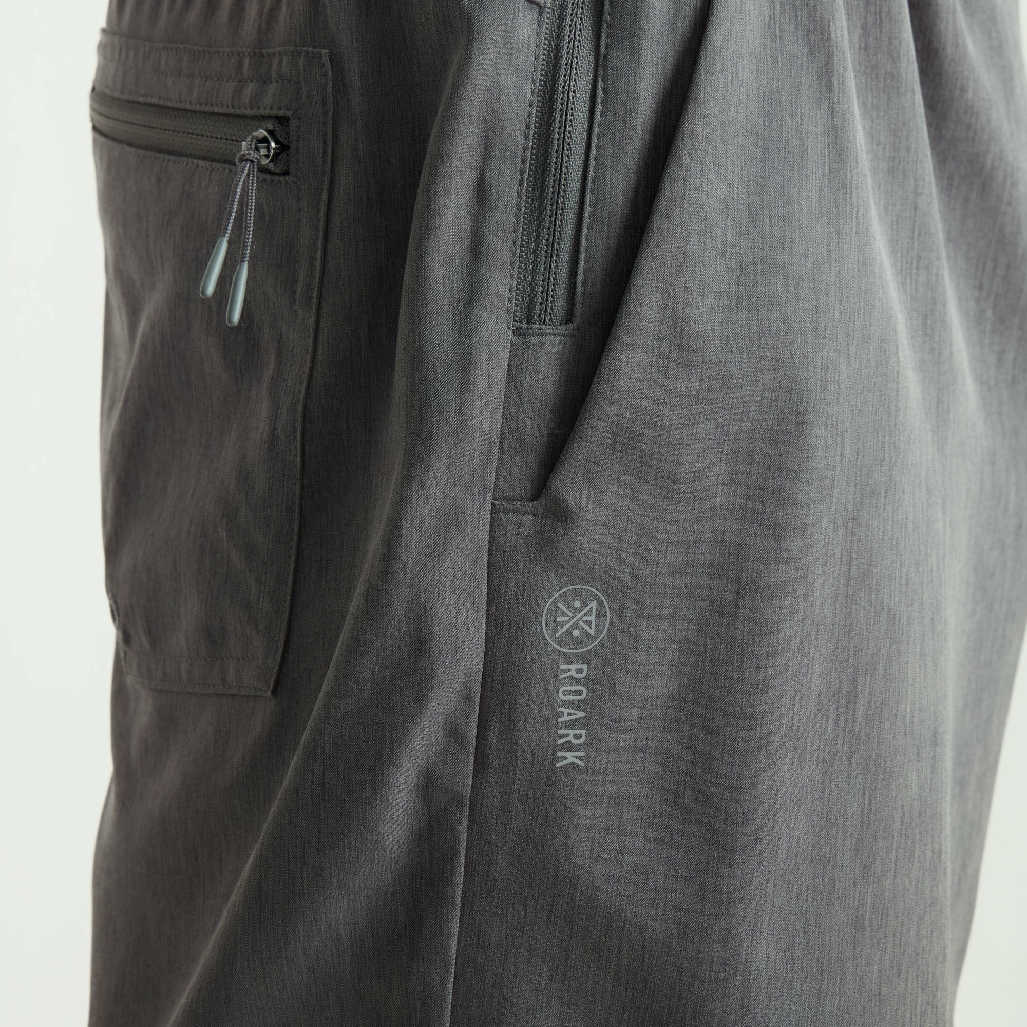 Roark Serrano 7" Active Stretch Shorts in Charcoal Heather - Men|Run / Active