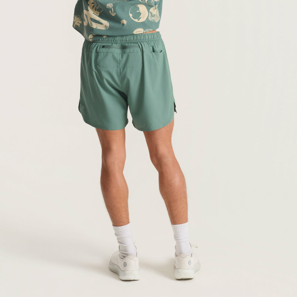 Roark Baja 5" Shorts in Slate Green - Men|Run / Active