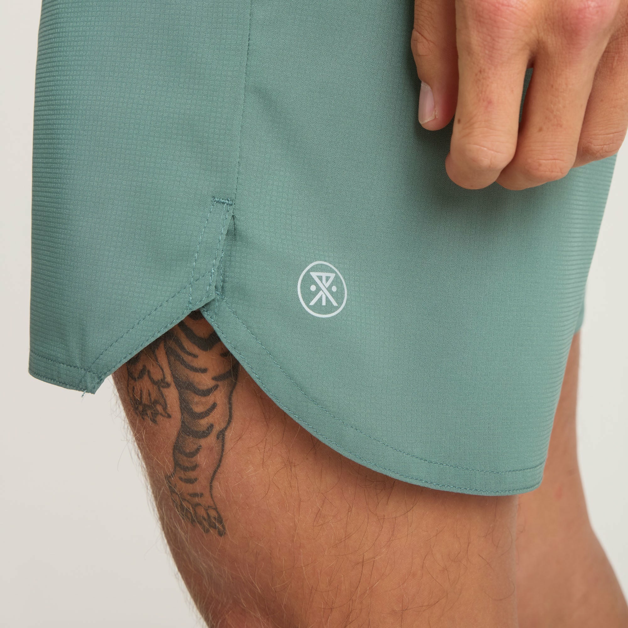Roark Baja 5" Shorts in Slate Green - Men|Run / Active