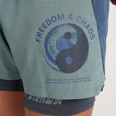 Roark Bommer 3.5" Shorts in Slate Green - Men|Run / Active