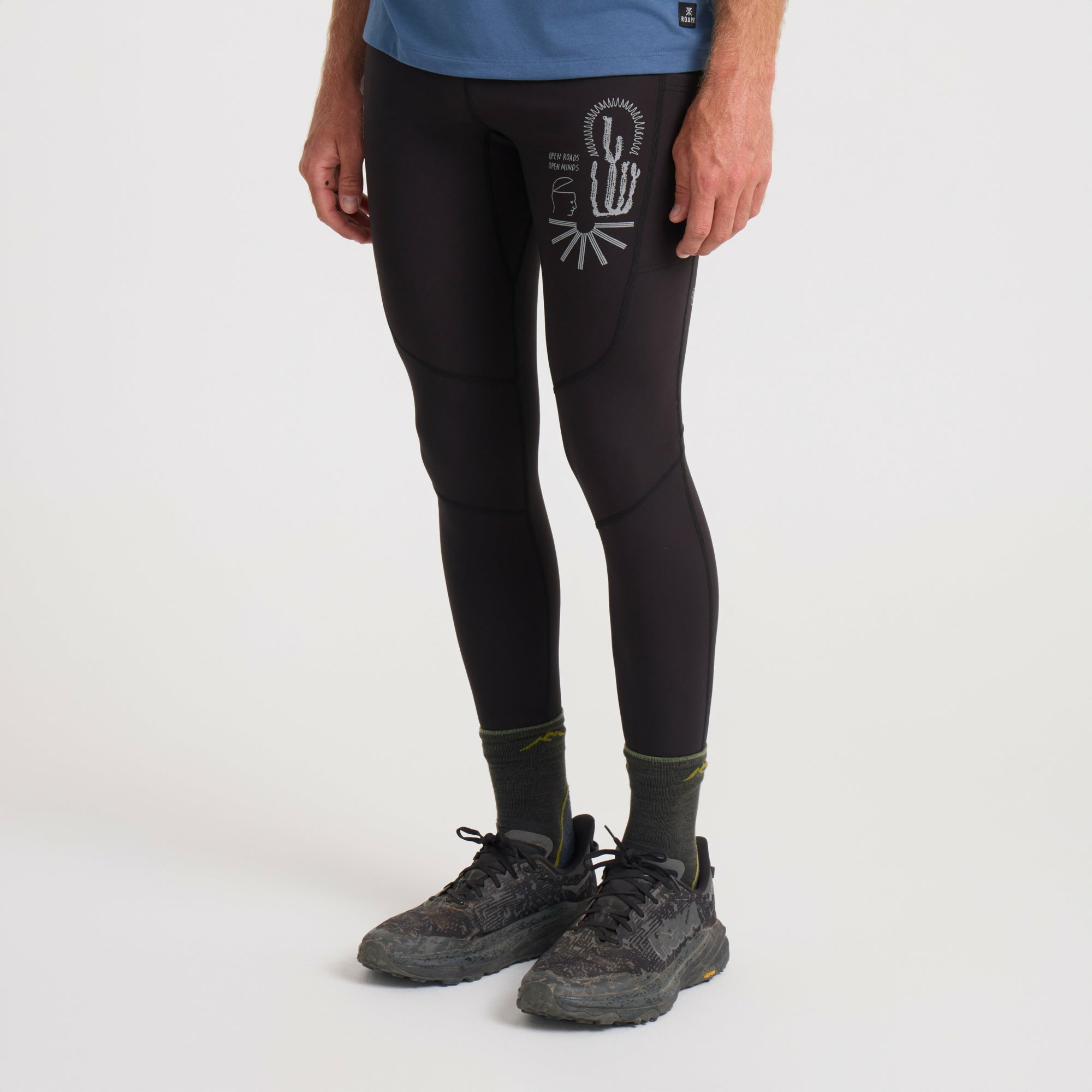 Roark Elbert Tights in Black - Men|Run / Active