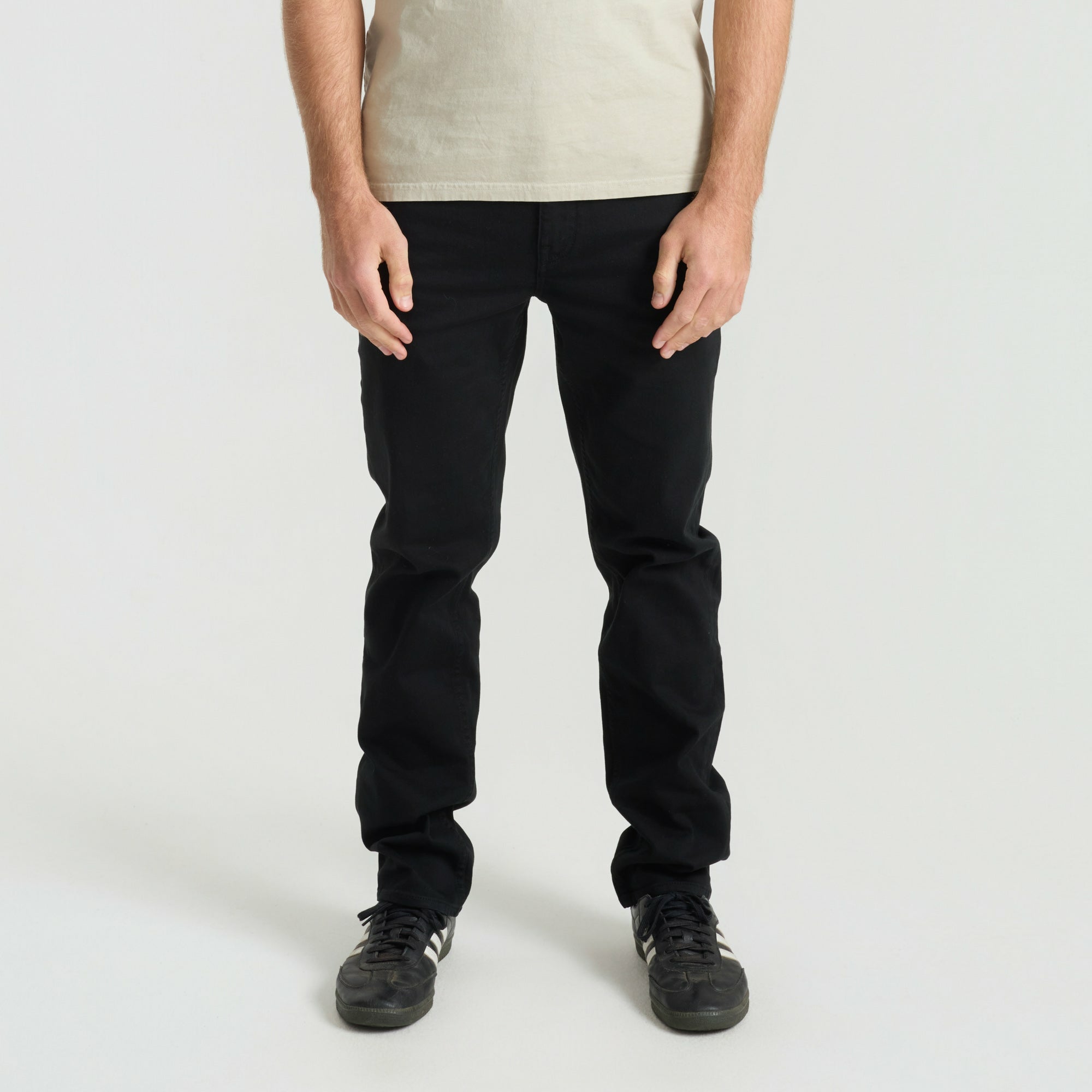 Roark HWY 128 5-Pocket Broken Twill Denim in Black - Men